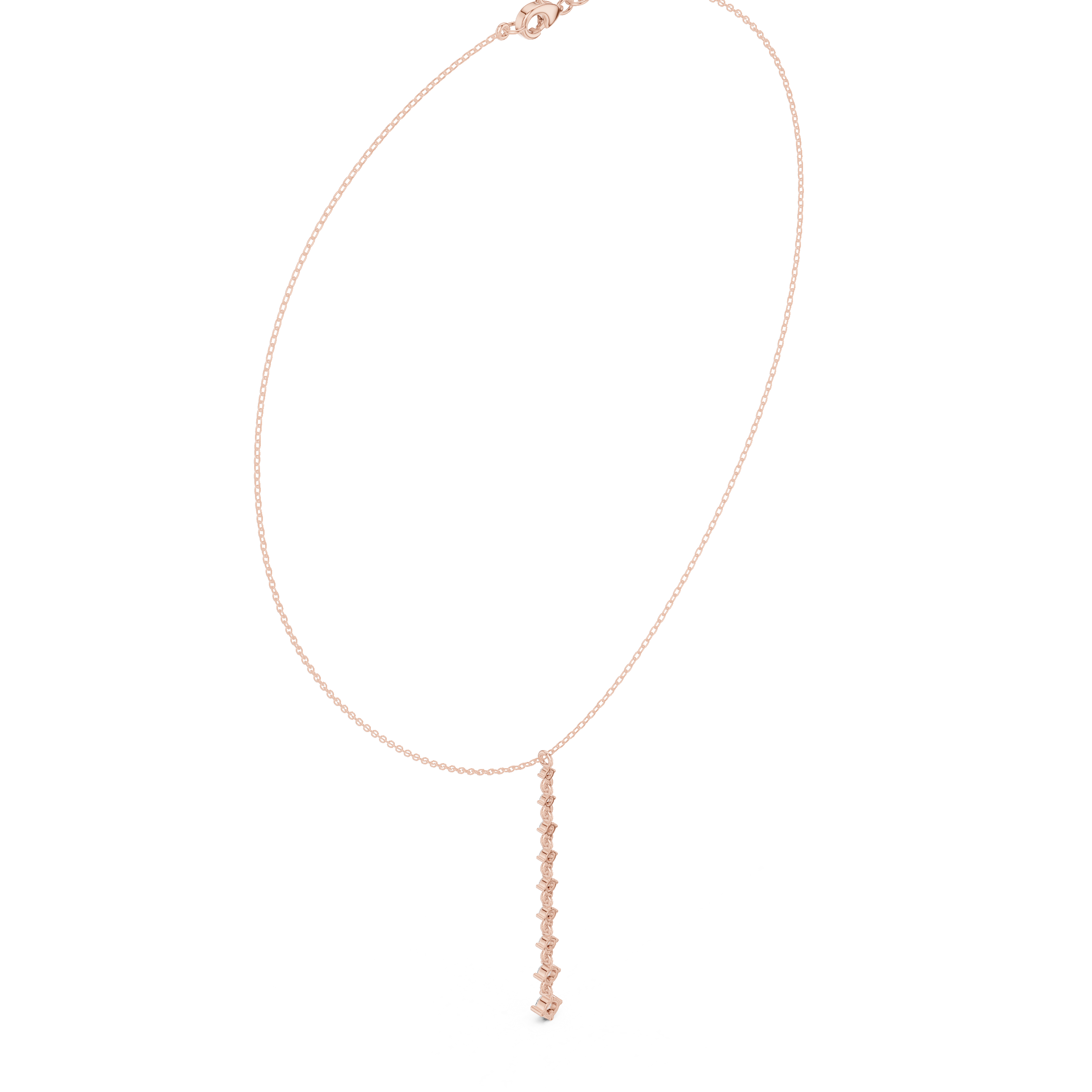 0.63 Round Moissanite Necklace in 9K Gold/925 Silver |WOKE