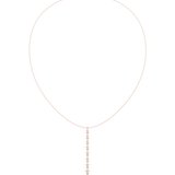 0.63 Round Moissanite Necklace in 9K Gold/925 Silver |WOKE