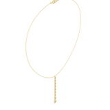 0.63 Round Moissanite Necklace in 9K Gold/925 Silver |WOKE