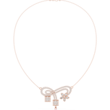 3.011 TCW Round Baguette and Marquise Moissanite Necklace |WOKE
