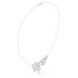 3.011 TCW Round Baguette and Marquise Moissanite Necklace |WOKE