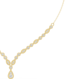 1.142 CT Round Moissanite Necklace in 925 Silver/9K Gold |WOKE