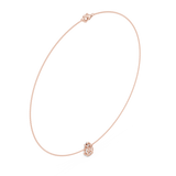 3.07 Pear Moissanite Necklace in 9K Gold/925 Silver |WOKE