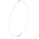 0.225 CT Round Moissanite Necklace in 9K Gold/925 Silver