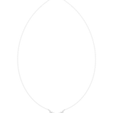 0.225 CT Round Moissanite Necklace in 9K Gold/925 Silver