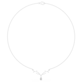 0.2391 CT Round Moissanite Necklace in 9K Gold/925 Silver |WOKE