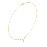 0.2391 CT Round Moissanite Necklace in 9K Gold/925 Silver |WOKE