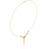 0.392CT  Round and Pear Moissanite Necklace |WOKE