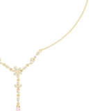 0.392CT  Round and Pear Moissanite Necklace |WOKE