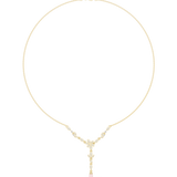 0.392CT  Round and Pear Moissanite Necklace |WOKE