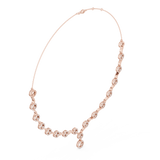 1.465 CT Round Moissanite Necklace in 9K Gold/925 Silver |WOKE