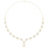 1.465 CT Round Moissanite Necklace in 9K Gold/925 Silver |WOKE