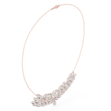 4.24 Round Moissanite Necklace in 9K Gold/925 Silver |WOKE