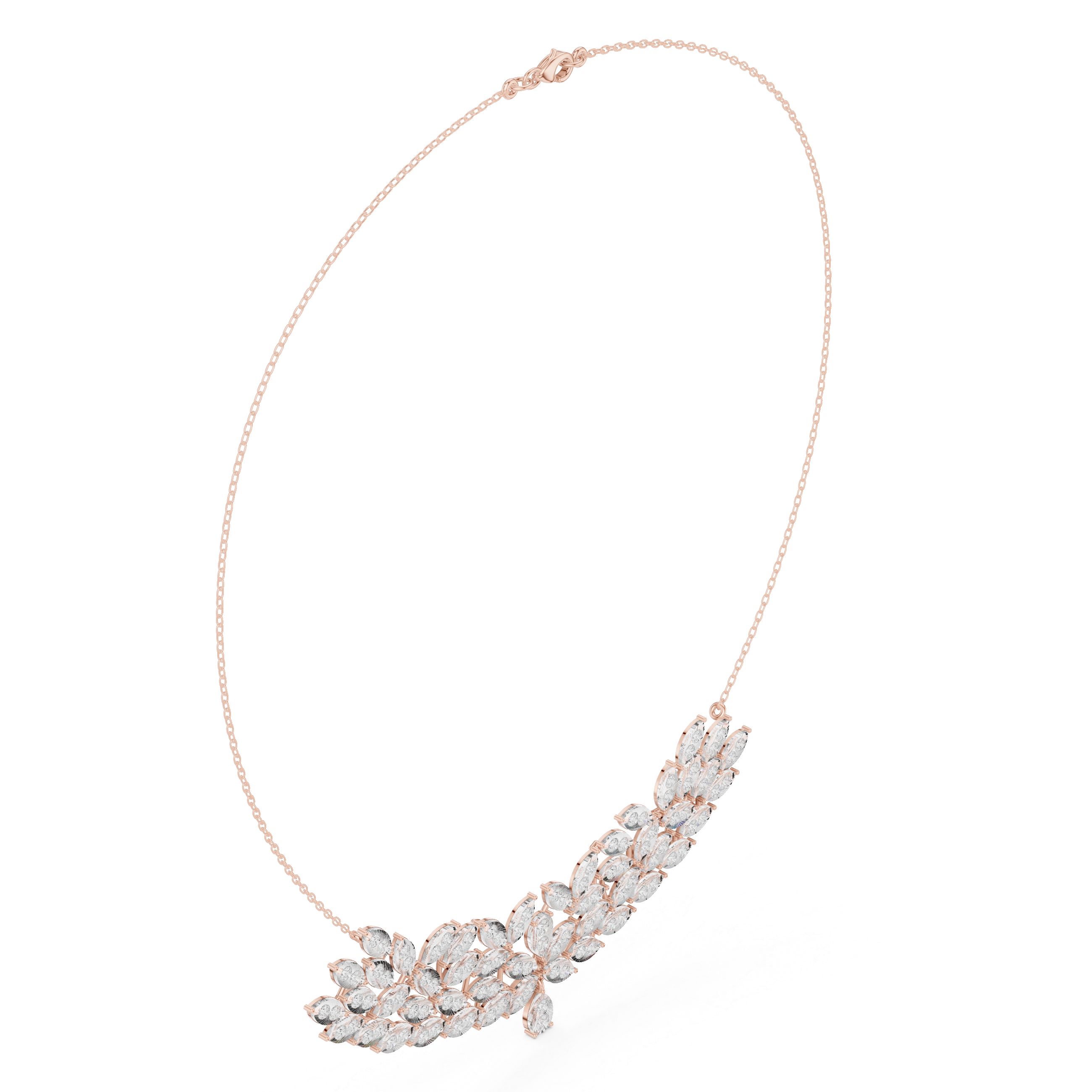 4.24 Round Moissanite Necklace in 9K Gold/925 Silver |WOKE