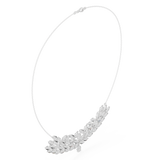 4.24 Round Moissanite Necklace in 9K Gold/925 Silver |WOKE