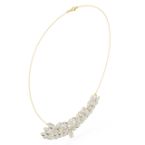 4.24 Round Moissanite Necklace in 9K Gold/925 Silver |WOKE