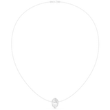0.047 CT Round Moissanite Necklace in 9K Gold/925 Silver |WOKE