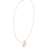 0.094 Round Moissanite Necklace in 9K Gold/925 Silver