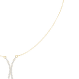 0.37 CT Round Moissanite Necklace in 9K Gold/925 Silver |WOKE
