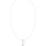 0.437 Round Moissanite Necklace in 9K Gold/925 Silver |WOKE