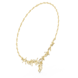 2.368 CT Round Moissanite necklace in 9K Gold/925 Silver|WOKE