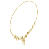 2.368 CT Round Moissanite necklace in 9K Gold/925 Silver|WOKE
