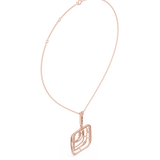 0.472 CT Round Moissanite Necklace in 9K Gold/925 Silver |WOKE