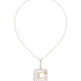 0.472 CT Round Moissanite Necklace in 9K Gold/925 Silver |WOKE