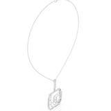 0.472 CT Round Moissanite Necklace in 9K Gold/925 Silver |WOKE