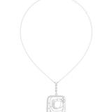 0.472 CT Round Moissanite Necklace in 9K Gold/925 Silver |WOKE