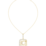 0.472 CT Round Moissanite Necklace in 9K Gold/925 Silver |WOKE