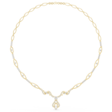 1.838 CT Round Moissanite Necklace in 9K Gold/925 Silver |WOKE