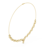 1.746 CT Round Moissanite Necklace in 9K Gold/925 Silver |WOKE