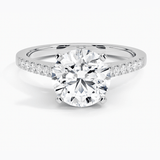 2ct moissanite  diamond round cut ring | GRA certified Moissanite in 14k gold| Moissanite certified diamond