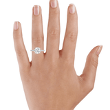 2ct moissanite  diamond round cut ring | GRA certified Moissanite in 14k gold| Moissanite certified diamond