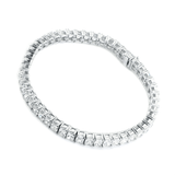 Radiant cut moissanite Tennis bracelet | In 925 sterling silver and GRA certified moissanites