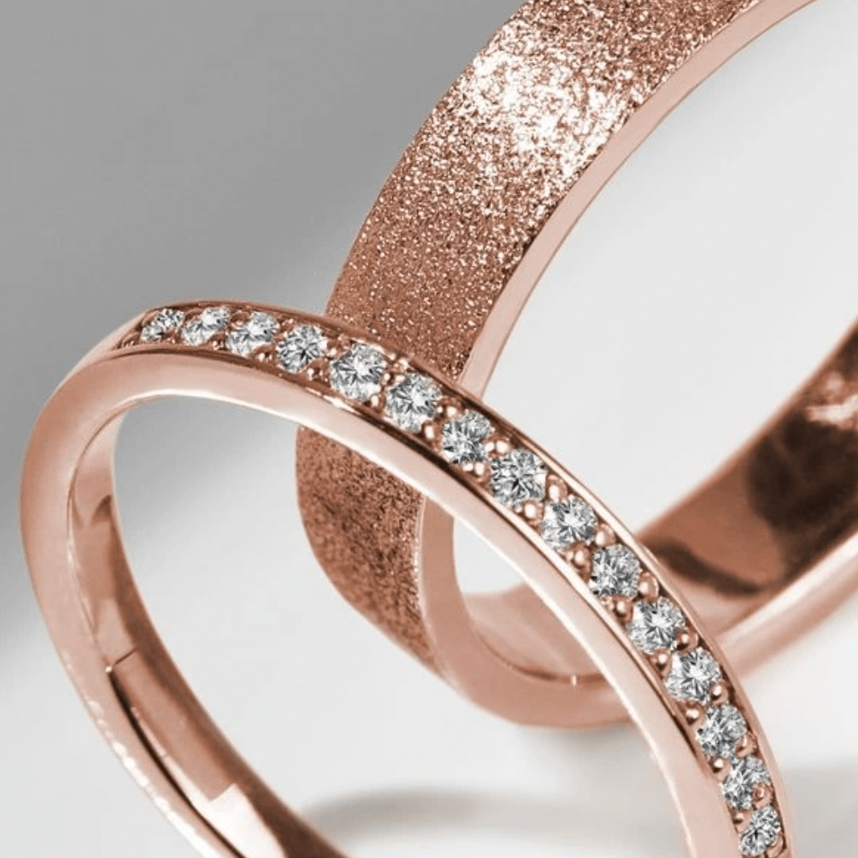 2 mm moissanite round cut eternity band | In 925 sterling silver/14k gold and GRA certified moissanites
