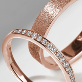2 mm moissanite round cut eternity band | In 925 sterling silver/14k gold and GRA certified moissanites