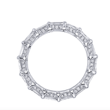 Baugutte Full moissanite band | In 925 sterling silver/14k gold and GRA certified moissanites
