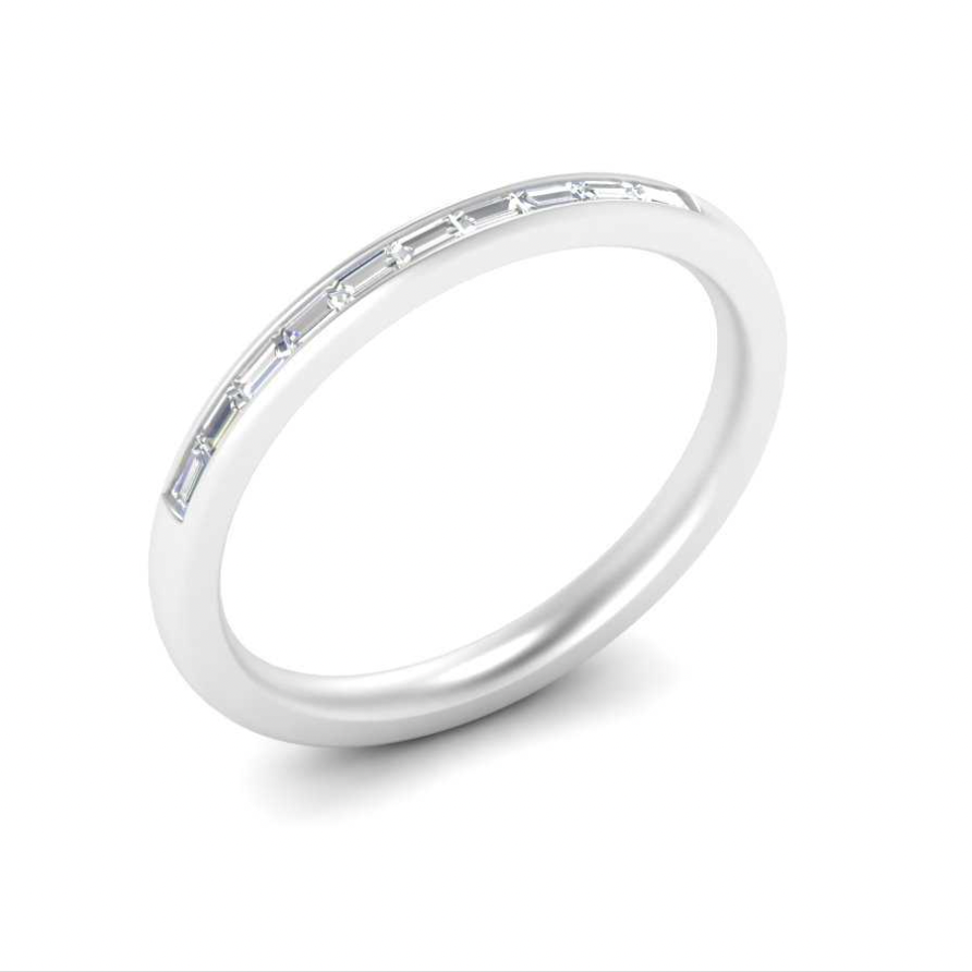In 925 sterling silver/14k gold and GRA certified moissanites