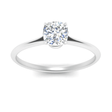 1 carat round cut twisted raised moissanite ring | In 925 sterling silver/14k gold and GRA certified moissanites