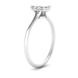 1 carat RADIANT cut twisted raised moissanite ring | In 925 sterling silver/14k gold and GRA certified moissanites