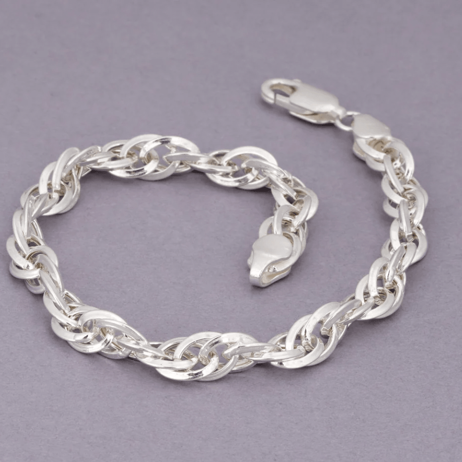 Cuban link bracelet (Textured Interlink)