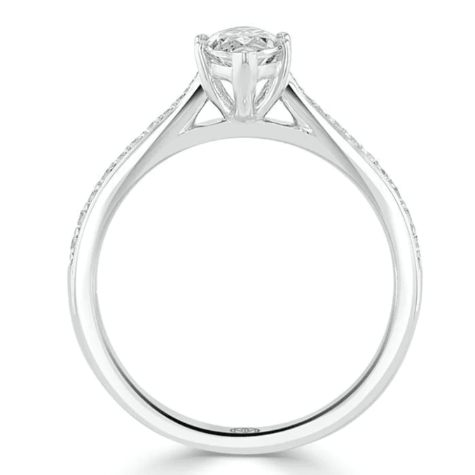 2 carat marquise moissanite ring | Moissanite ring in gold and 925 sterling silver| GRA certified moissanites