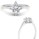 1 carat diamond round cut star set ring| IGI Lab grown diamond ring in 14k gold| IGI Lab grown diamond