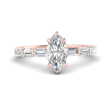 2 carat moissanite marquise cut ring | Moissanite ring in gold and  925 sterling silver| GRA certified moissanites
