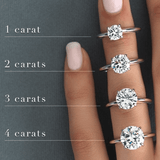 2ct moissanite  diamond round cut ring | GRA certified Moissanite in 14k gold| Moissanite certified diamond