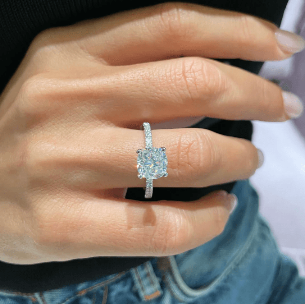 2 carat cushion IGI LGD ring | IGI Lab grown diamond gold | IGI Lab grown diamond