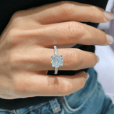 2 carat cushion IGI LGD ring | IGI Lab grown diamond gold | IGI Lab grown diamond