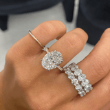5 carat GRA certified moissanite diamond ring | Moissanite ring in 14k gold |  GRA certified moissanite diamond